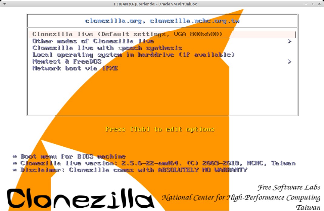 Clonezilla, clonar disco duro, problema con tabla de particiones