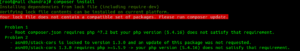 Composer install error en servidor plesk