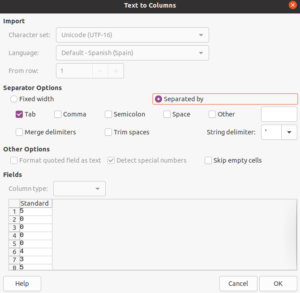 LibreOffice Calc : Convertir texto a número (apóstrofe)